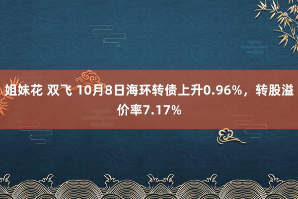 姐妹花 双飞 10月8日海环转债上升0.96%，转股溢价率7.17%