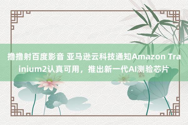 撸撸射百度影音 亚马逊云科技通知Amazon Trainium2认真可用，推出新一代AI测验芯片