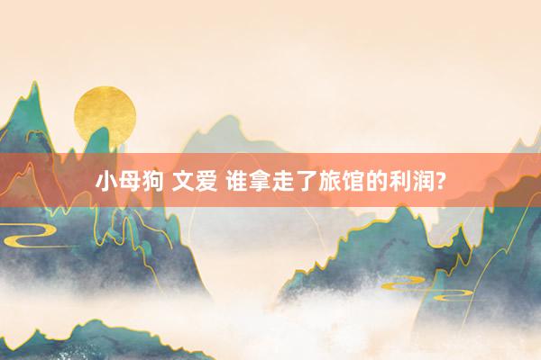 小母狗 文爱 谁拿走了旅馆的利润?