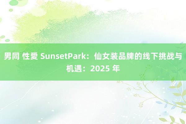 男同 性愛 SunsetPark：仙女装品牌的线下挑战与机遇：2025 年