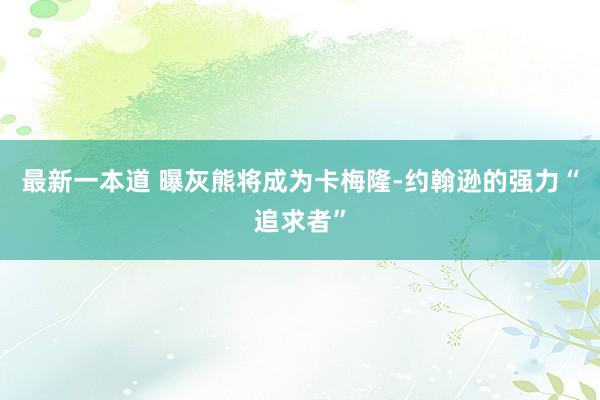 最新一本道 曝灰熊将成为卡梅隆-约翰逊的强力“追求者”